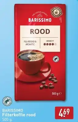 ALDI Filterkoffie rood aanbieding