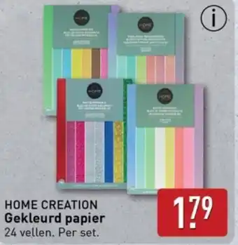 ALDI Gekleurd papier aanbieding