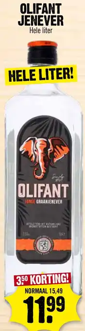 Super Dirck 3 Olifant Jenever aanbieding