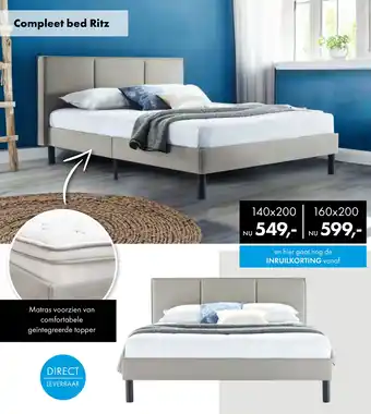 Woonsquare Compleet bed Ritz aanbieding