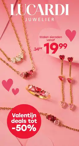 Lucardi Stalen sieraden aanbieding