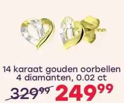 Lucardi 14 karaat gouden oorbellen aanbieding