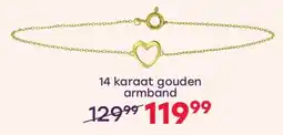 Lucardi 14 karaat gouden armband aanbieding