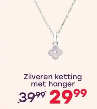 Lucardi Zilveren ketting met hanger aanbieding