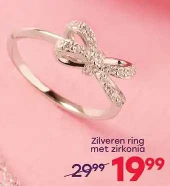 Lucardi Zilveren ring met zirkonia aanbieding