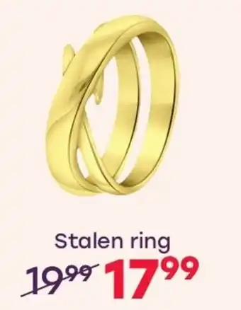 Lucardi Stalen ring aanbieding