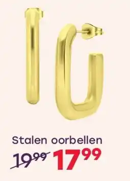 Lucardi Stalen oorbellen aanbieding