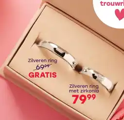 Lucardi Zilveren ring met zirkonia aanbieding