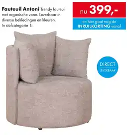 Woonsquare Fauteuil Antoni aanbieding