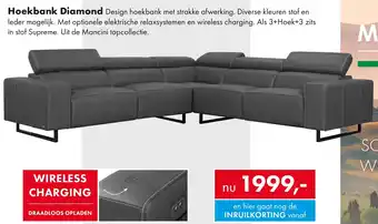 Woonsquare Hoekbank Diamond aanbieding