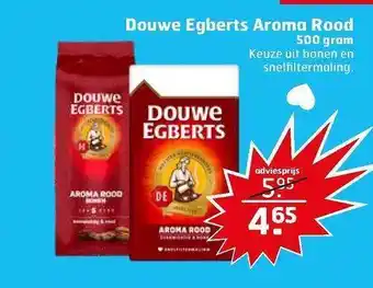 Trekpleister Douwe egberts aroma rood 500 gram aanbieding