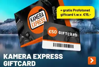 Kamera Express Kamera express giftcard aanbieding