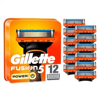 Wehkamp Gillette Fusion5 Power navulmesjes - 12 stuks aanbieding