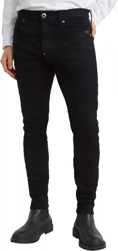 Amazon G-Star Raw Jeans heren Revend Skinny , Zwart , 38W / 32L aanbieding