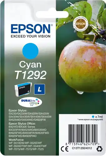 Bol.com Epson T1292 - Inktcartridge / Cyaan aanbieding