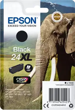 Bol.com Epson 24XL - Inktcartridge / Zwart aanbieding