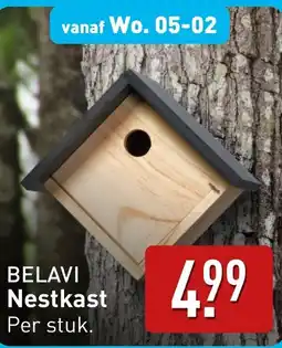 ALDI Belavi nestkast aanbieding