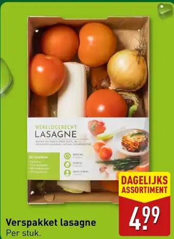 ALDI Verspakket lasagne aanbieding