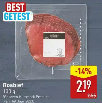 ALDI Rosbief aanbieding