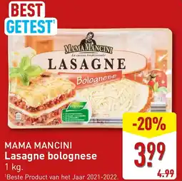 ALDI Mama mancini lasagne bolognese aanbieding