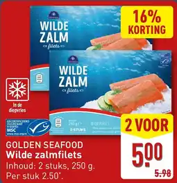 ALDI Golden seafood wilde zalmfilets aanbieding