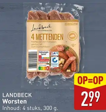 ALDI Landbeck worsten aanbieding