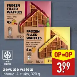 ALDI Gevulde wafels aanbieding