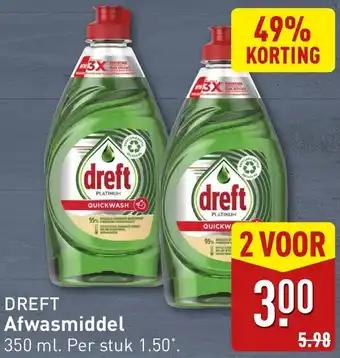 ALDI Dreft afwasmiddel aanbieding