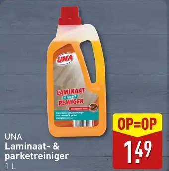 ALDI Una laminaat & parketreiniger aanbieding