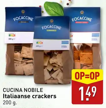 ALDI Cucina nobile italiaanse crackers aanbieding