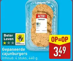 ALDI Gepaneerde cajunburgers aanbieding