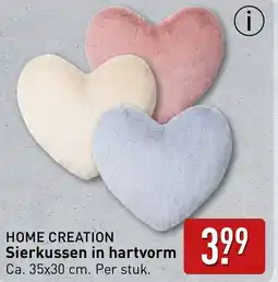 ALDI Home creation Sierkussen in hartvorm aanbieding