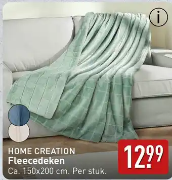 ALDI Home creation Fleecedeken aanbieding