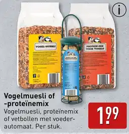 ALDI Vogelmuesli of proteïnemix aanbieding