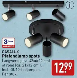 ALDI Casalux Plafondlamp spots aanbieding