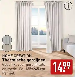 ALDI Home creation Thermische gordijnen aanbieding