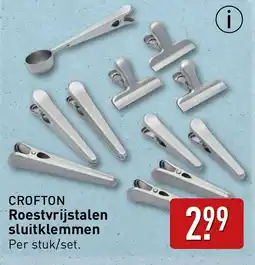 ALDI Crofton Roestvrijstalen sluitklemmen aanbieding