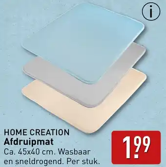 ALDI Home creation afdruipmat aanbieding