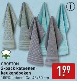 ALDI Crofton 2 pack katoenen aanbieding