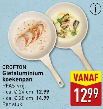 ALDI Crofton Gietaluminium koekenpan aanbieding