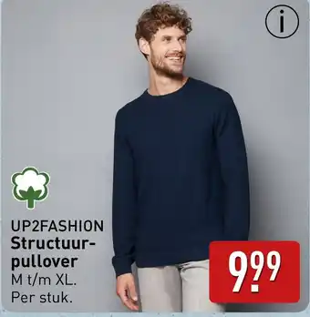 ALDI UP2FASHION Structuur pullover aanbieding