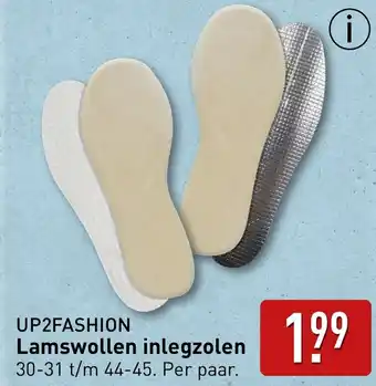 ALDI Up2fashion  Lamswollen inlegzolen aanbieding