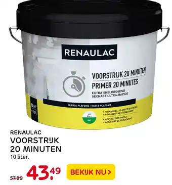 Praxis Renaulac voorstruk 20 minuten 10 liter aanbieding