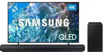 Coolblue Samsung QLED 4K 43Q64D (2024) + Samsung HW-Q60C (2023) aanbieding