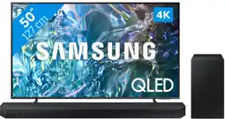 Coolblue Samsung QLED 4K 50Q64D (2024) + Samsung HW-Q60C (2023) aanbieding