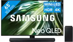 Coolblue Samsung Neo QLED 4K 65QN90D (2024) + Samsung HW-Q60C (2023) aanbieding