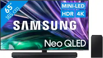 Coolblue Samsung Neo QLED 4K 65QN86D (2024) + Samsung HW-Q60C (2023) aanbieding