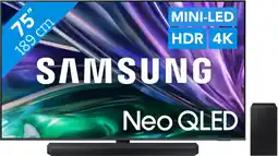 Coolblue Samsung Neo QLED 4K 75QN86D (2024) + Samsung HW-Q60C (2023) aanbieding