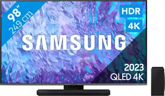 Coolblue Samsung QLED 98Q80C (2023) + Soundbar aanbieding