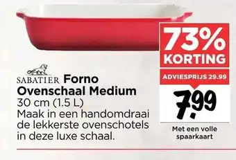 Vomar Voordeelmarkt Sabatier Forno Ovenschaal Medium 30cm aanbieding